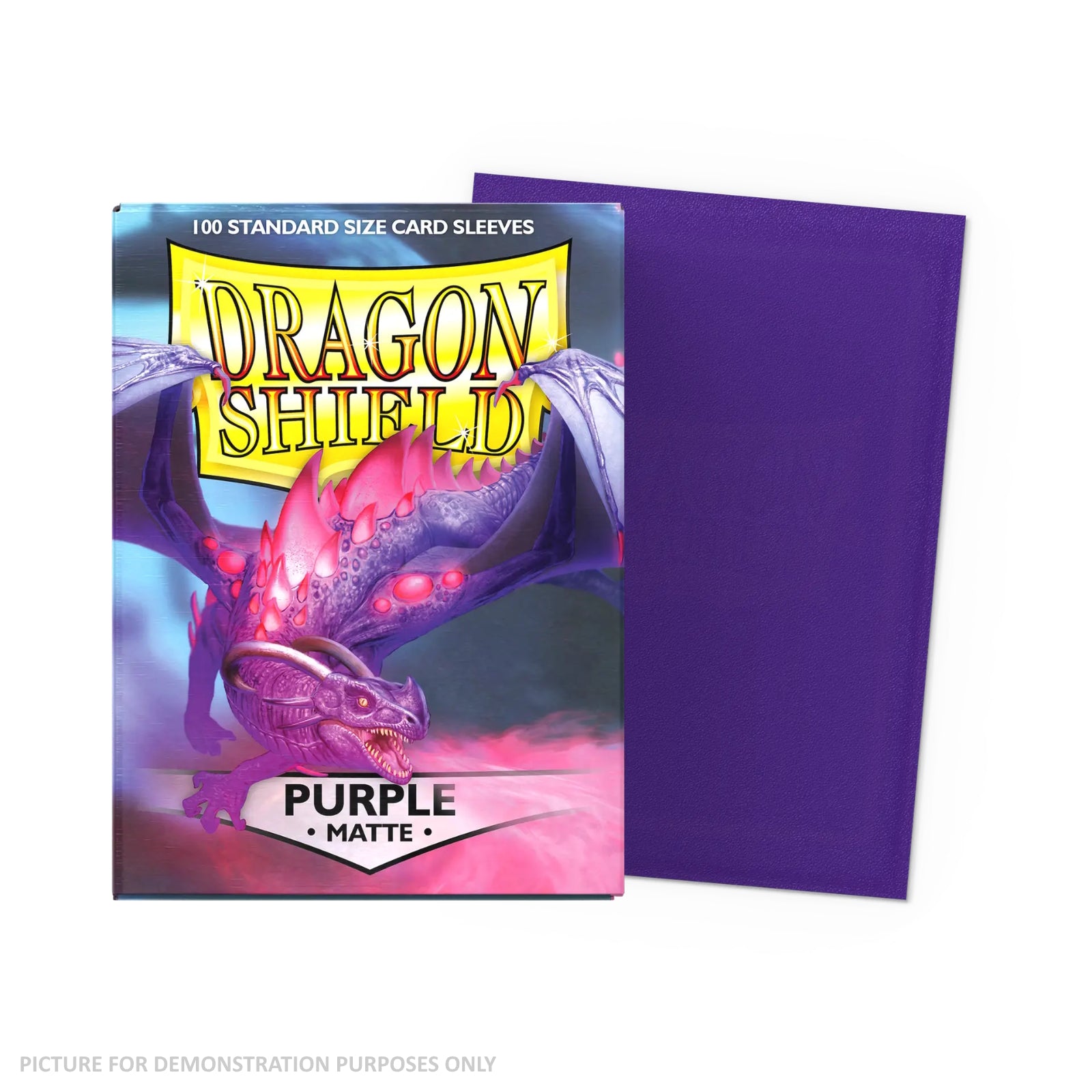 Dragon Shield 100 Standard Size Card Sleeves - Matte Purple